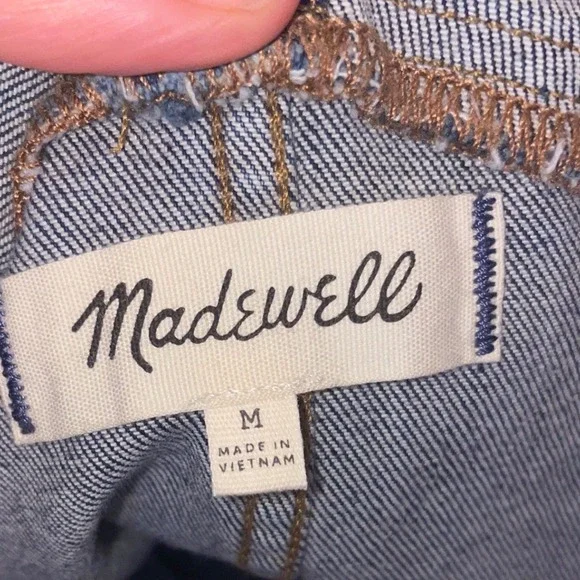 Madewell Small Stovepipe Overalls In Lorton Wash size medium - Picture 3 of 3